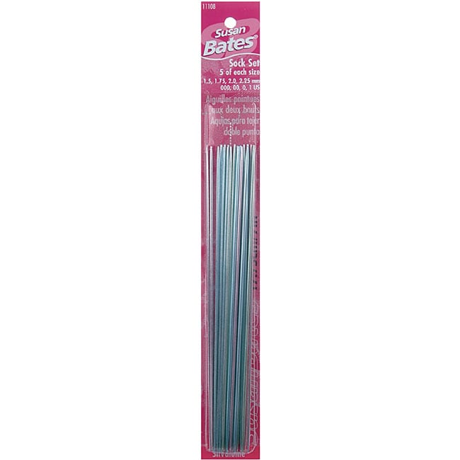 Silvalume 7 inch Knitting Needle Sock Set