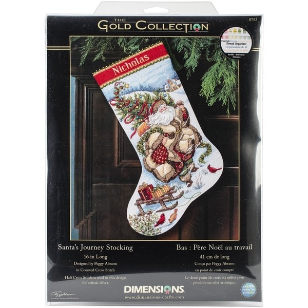 Santas Journey Counted Cross Stitch Stocking Kit   11436405