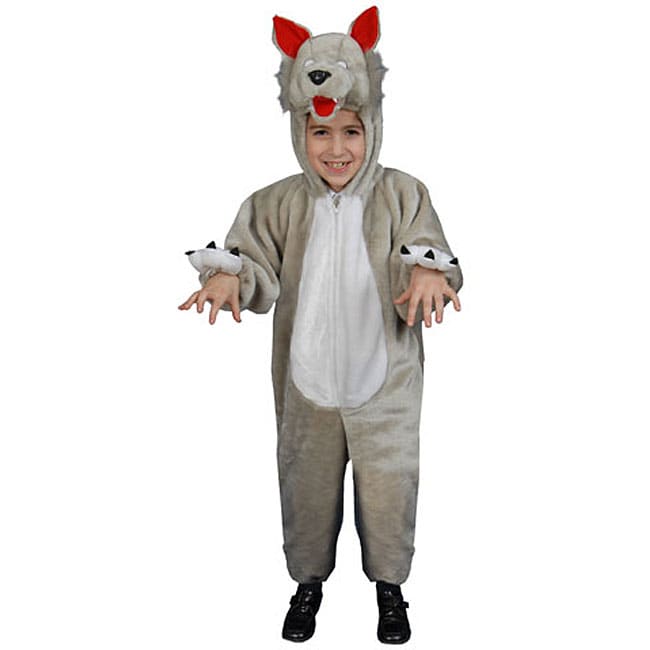 Plush Wolf Big Kids Costume