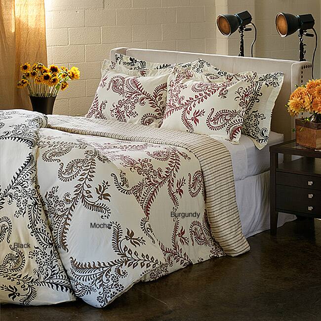Maxine Paisley 3-piece Cotton Duvet Cover Set