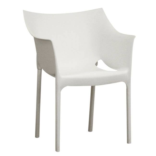 Modern Plastic Dining Chair 2-Piece Set by Baxton Studio