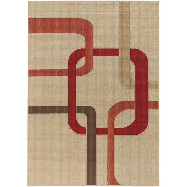 Artist's Loom Indoor/Outdoor Contemporary Geometric Rug (Set of 2) - 3'6" x 5'6"