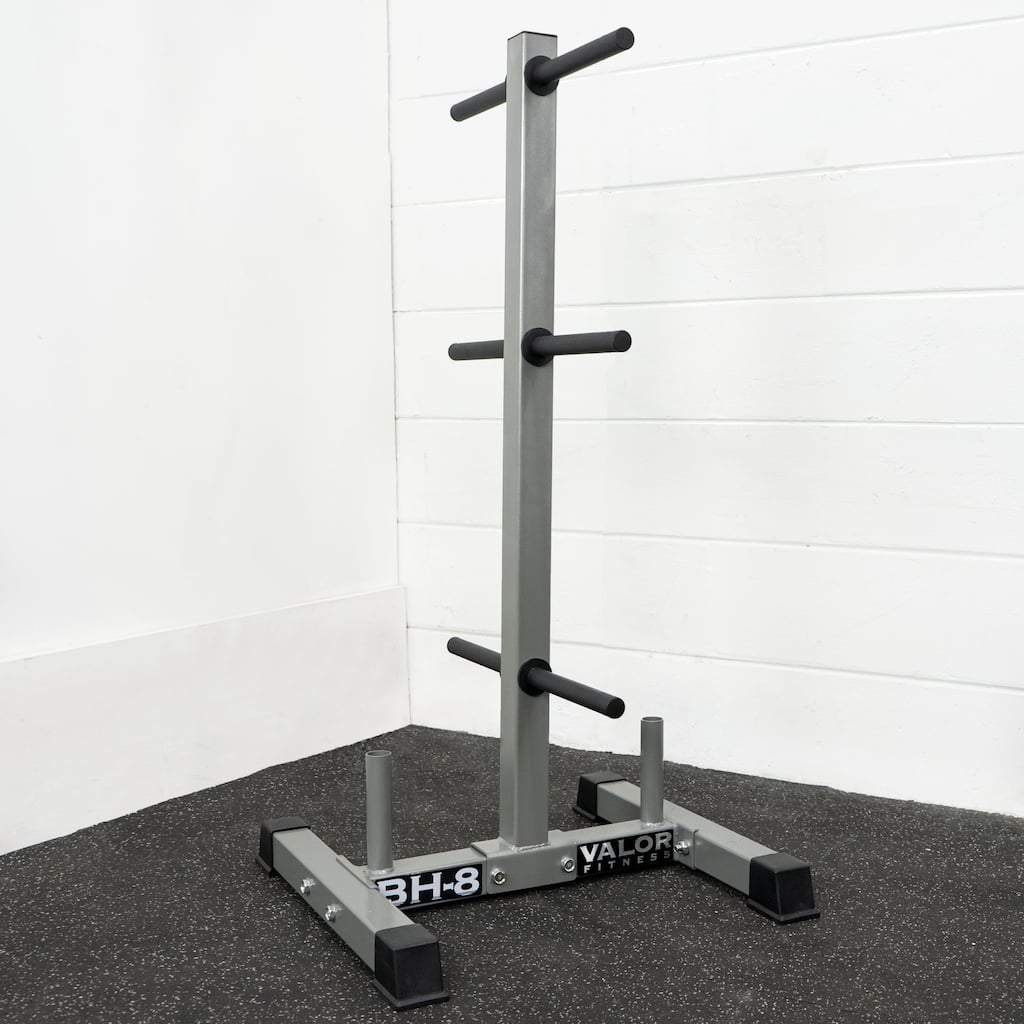 Valor Fitness BH-8 Standard Plate Storage Tree with 1” Bar Storage