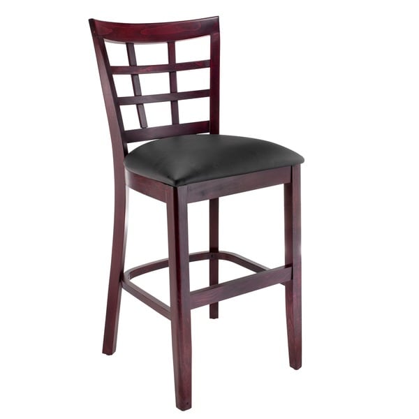 lattice back swivel bar stool