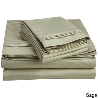 Superior 400 Thread Count Egyptian Cotton Solid Deep Pocket Sheet Set