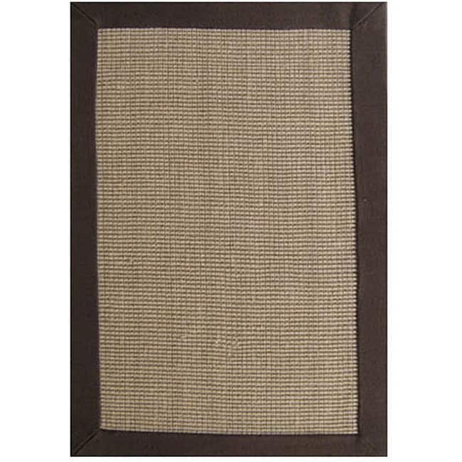 Hand-woven Sisal Choco Brown Jute Rug (8' x 10') - 8' x 10'