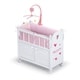 preview thumbnail 2 of 13, Badger Basket Cabinet Doll Crib with Bedding and Personalization Kit Pink Gingham