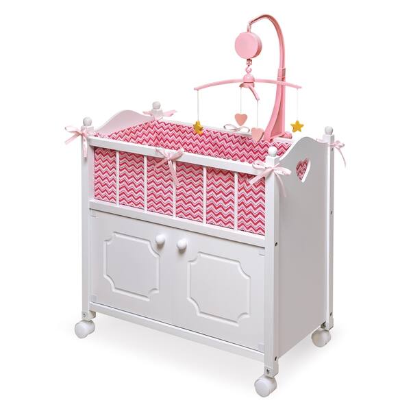 Shop Badger Basket Cabinet Doll Crib With Bedding And