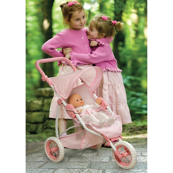 badger basket three wheel doll jogging stroller