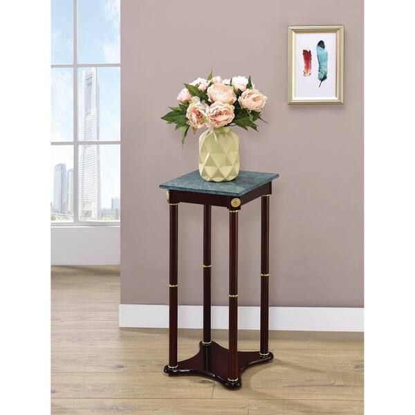 Coaster Company Green Marble High Top Cherry Finish Coaster Company Green Marble High Top Cherry Finish