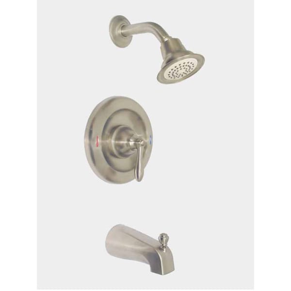 Shop Moen Caldwell Brushed Nickel Tub And Shower Faucet Ships To