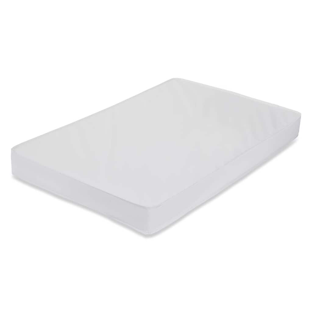 LA Baby 3-inch Mini Crib Mattress for Mini/Portable Cribs - White