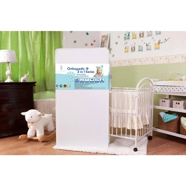 Shop La Baby Deluxe Vinyl Crib Mattress Almond Overstock 3363500