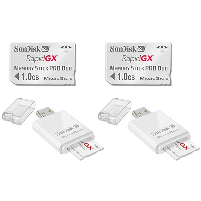 Shop SanDisk 1GB RapidGX Memory Stick Pro Duo (Case of 2) - Free ...