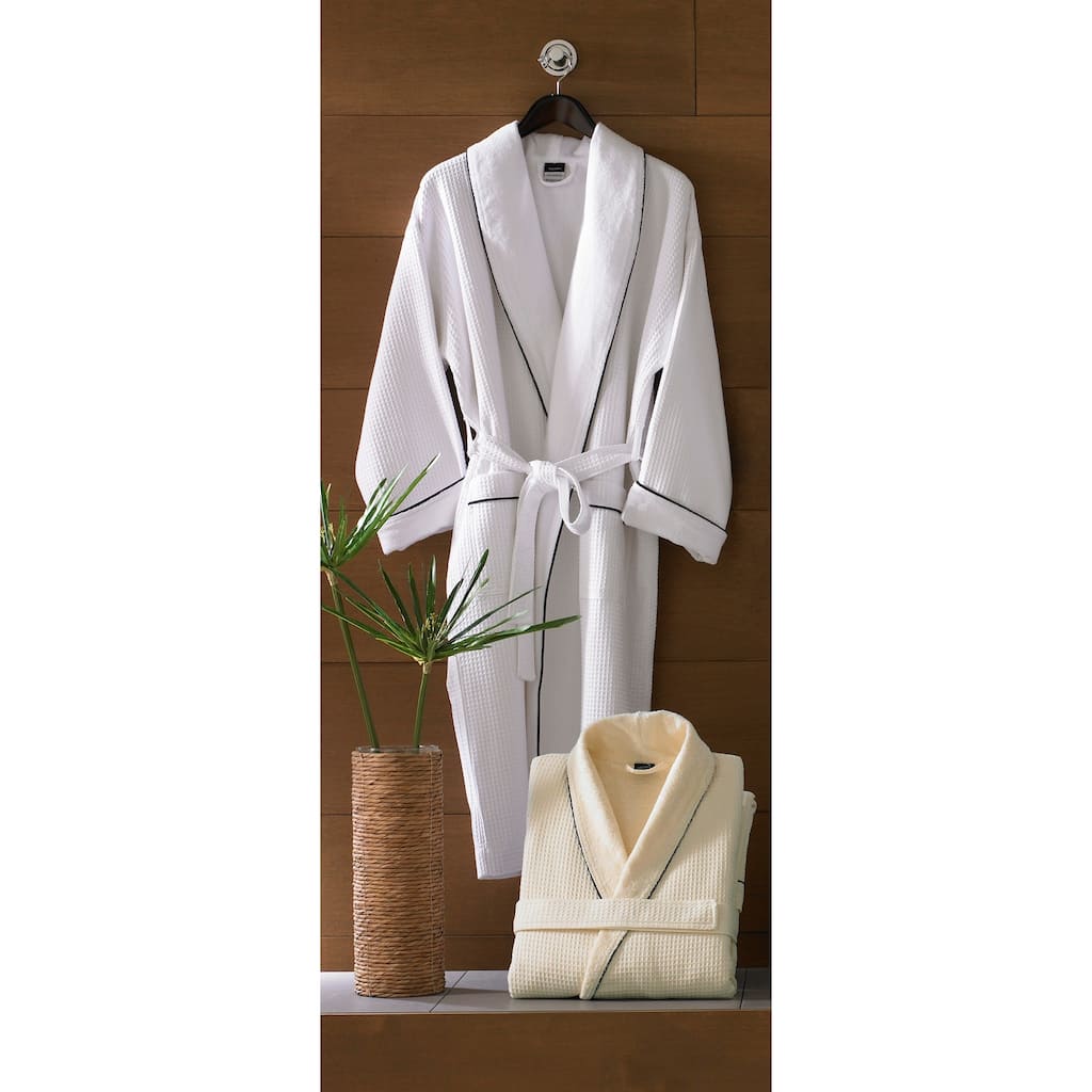 Egyptian Cotton Waffle Terry Bath Robe