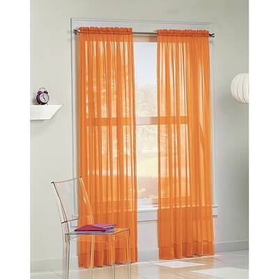 Buy Orange Bohemian Eclectic Sheer Curtains Online At Overstock