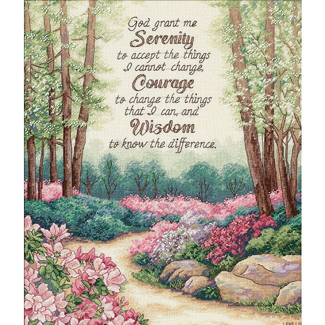 Serenity, Courage, Wisdom Counted Cross Stitch Kit