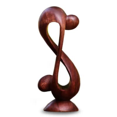Wood 'Indivisible Love' Statuette (Indonesia)