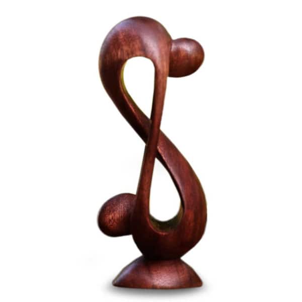 Wood 'Indivisible Love' Statuette (Indonesia)