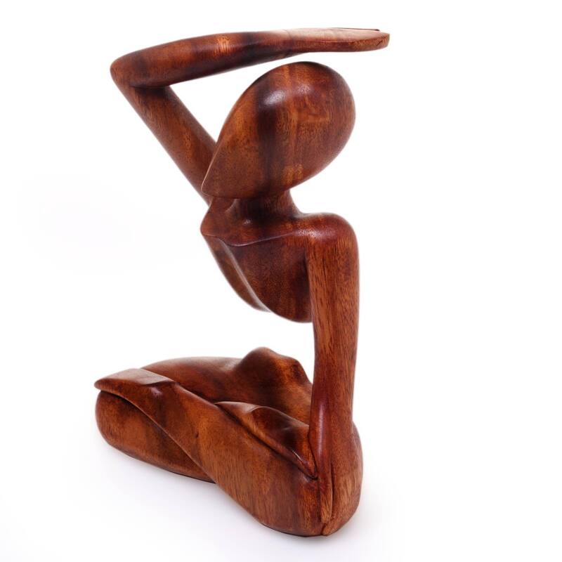 Wood Graceful Arc Statuette