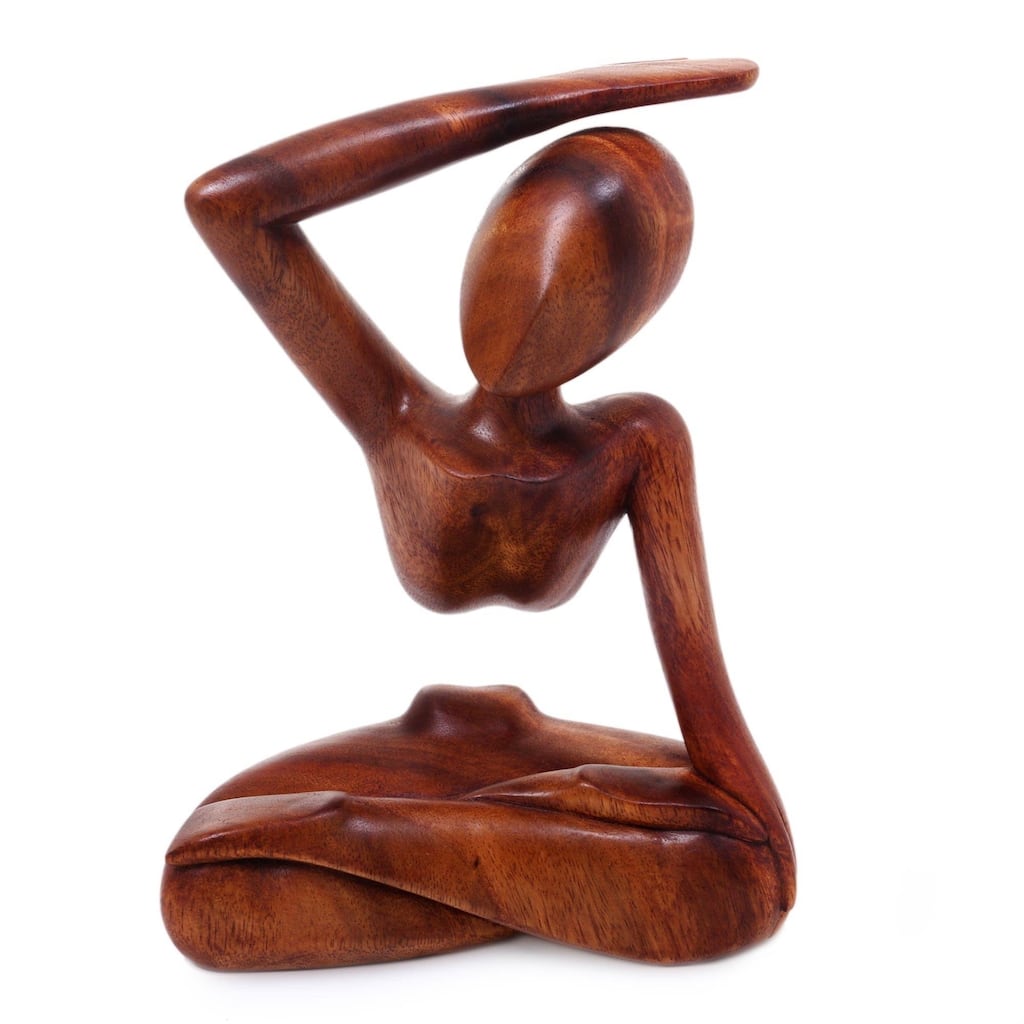 Wood Graceful Arc Statuette