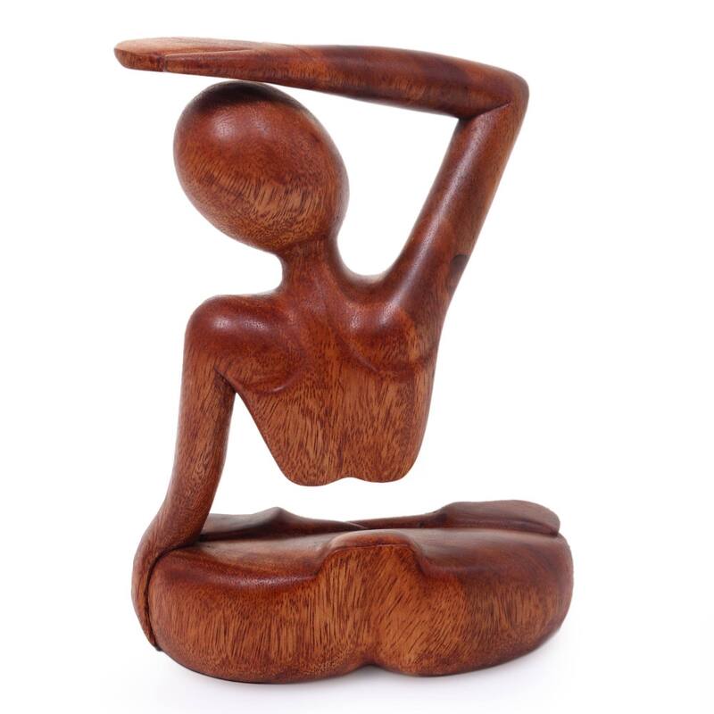 Wood Graceful Arc Statuette