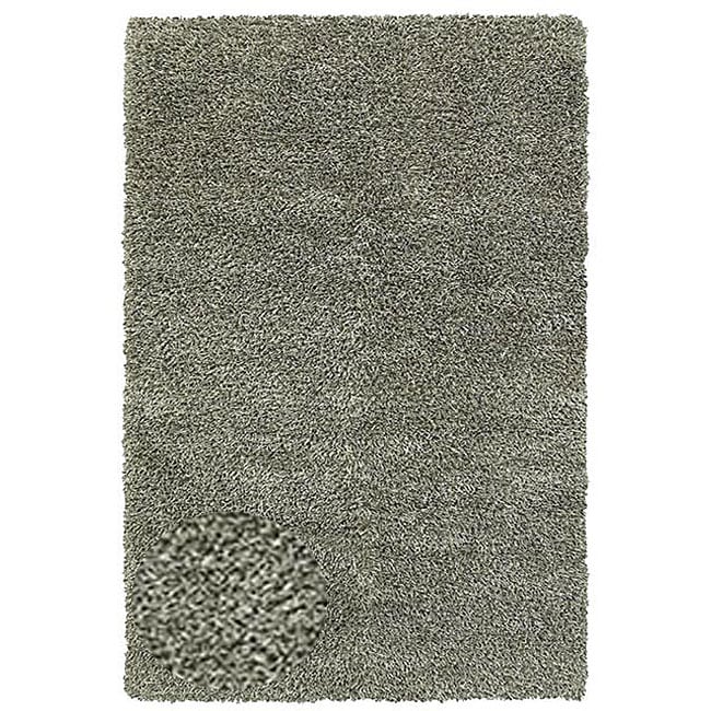 Hand woven Shaggy Silver Polyester Rug (5 X 8) (whitePattern shagMeasures 1.6 inches thickTip We recommend the use of a non skid pad to keep the rug in place on smooth surfaces.All rug sizes are approximate. Due to the difference of monitor colors, some