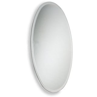 Allied Brass Oval Beveled Edge Bathroom Wall Mirror - Clear - A/N