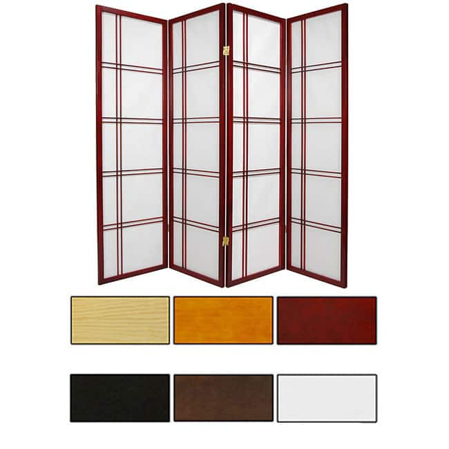 Handmade Double Cross 60-inch Room Divider (China)