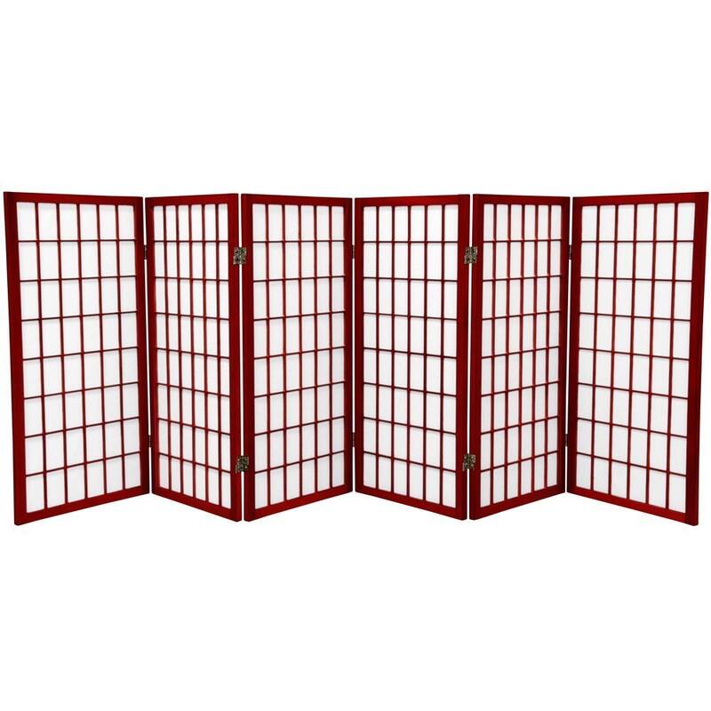 3 ft Handmade Wood/ Paper Panel Miniature Windowpane Shoji Screen (China)