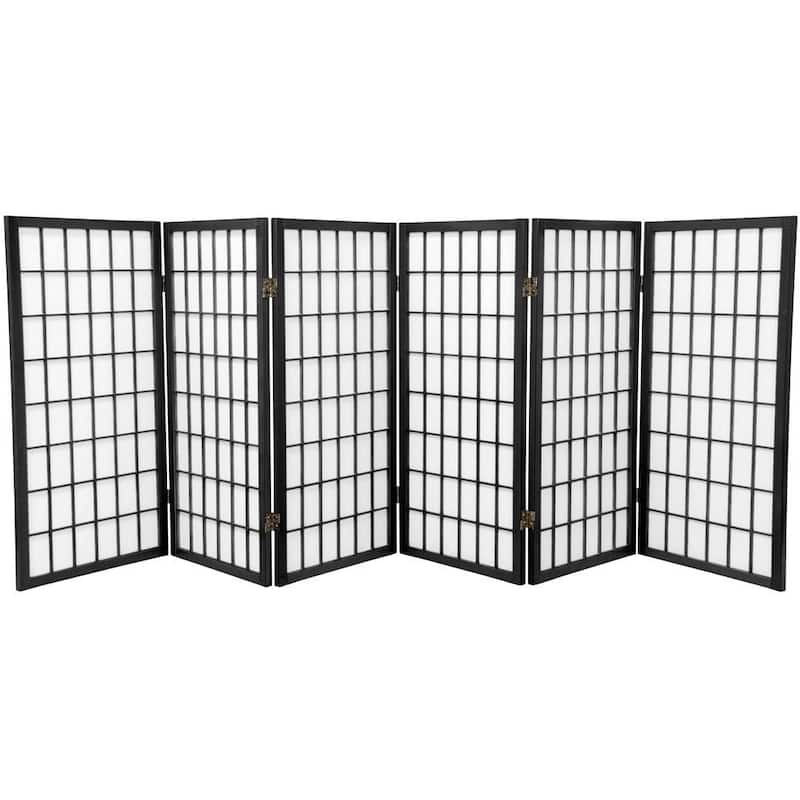 3 ft Handmade Wood/ Paper Panel Miniature Windowpane Shoji Screen (China)