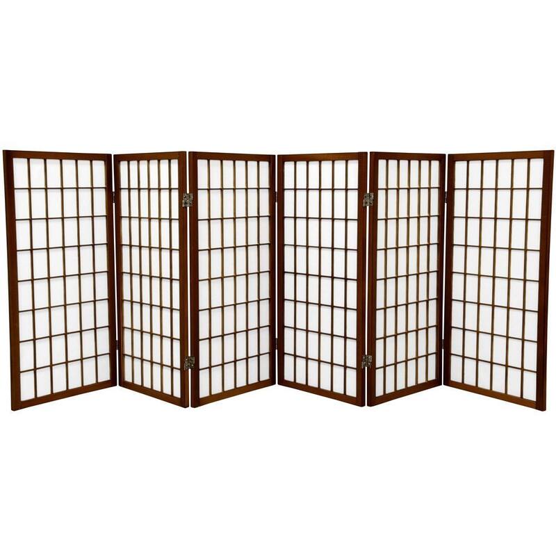 3 ft Handmade Wood/ Paper Panel Miniature Windowpane Shoji Screen (China)