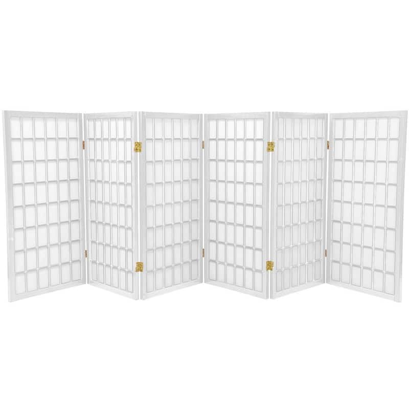 3 ft Handmade Wood/ Paper Panel Miniature Windowpane Shoji Screen (China)