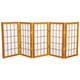 preview thumbnail 2 of 9, Handmade Wood/ Paper 2' 3-panel Miniature Windowpane Shoji Screen - 24 x 36