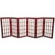 preview thumbnail 9 of 9, Handmade Wood/ Paper 2' 3-panel Miniature Windowpane Shoji Screen - 24 x 36