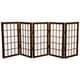 preview thumbnail 5 of 9, Handmade Wood/ Paper 2' 3-panel Miniature Windowpane Shoji Screen - 24 x 36