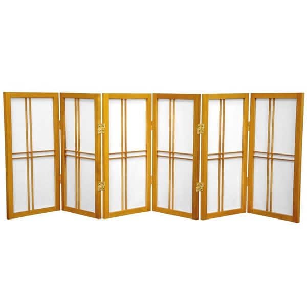 ORIENTAL FURNITURE - Paravento Shoji a Doppia Croce, Altezza 1,8