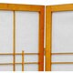 preview thumbnail 4 of 3, Handmade 4' Wood and Rice Paper Eudes Shoji Screen - 48 x 70