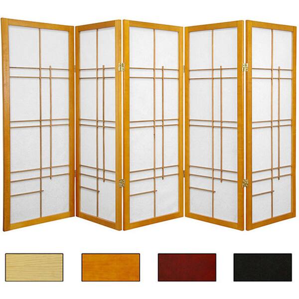 Handmade 4' Wood and Rice Paper Eudes Shoji Screen - 48 x 70