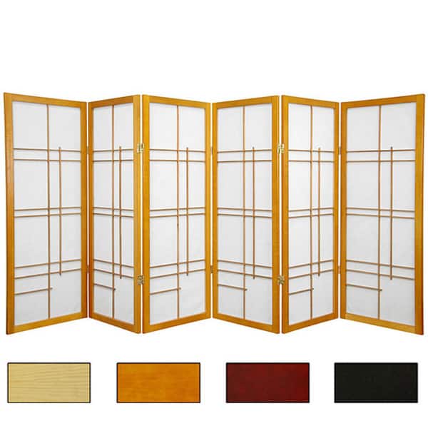 Handmade 4' Wood and Rice Paper Eudes Shoji Screen - 48 x 70