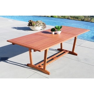 Sandestria dining table with discount umbrella option by havenside home