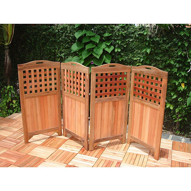 Hardwood Privacy Screen