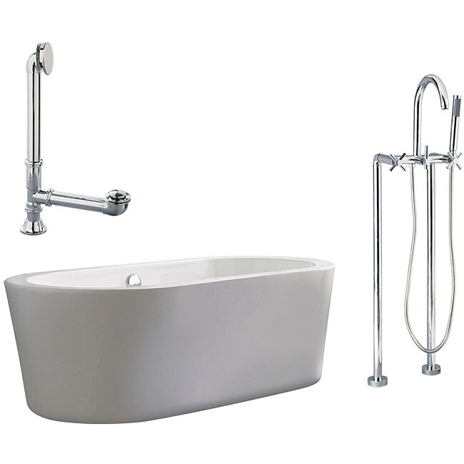 Ventura Apron Tub And Floor Mount Faucet Package