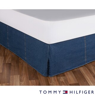 Shop Tommy Hilfiger All American Cotton Denim Bedskirt Overstock
