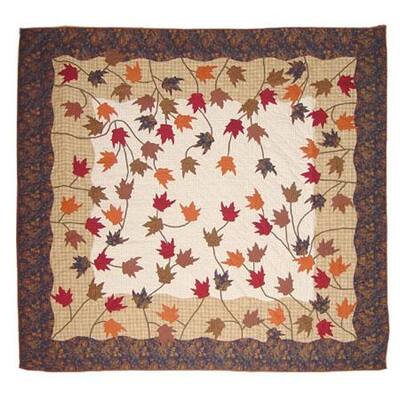 Patch Magic Autumn Leaves Queen-size Quilt