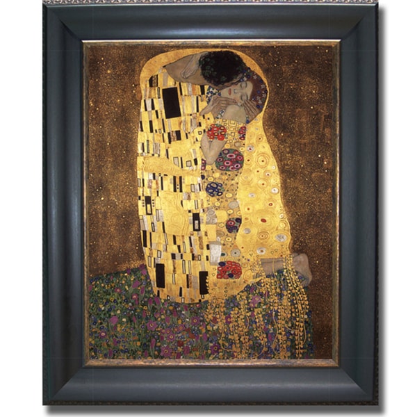 Gustav Klimt The Kiss Framed Canvas   11488596  