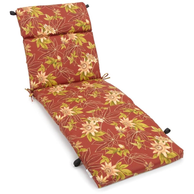 Blazing Needles 72-inch All-Weather Chaise Lounge Cushion