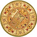 Safavieh Handmade Classic Empire Wool Panel Rug - 3'6 Round