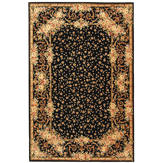 Handmade Persian Court Multicolor Wool And Silk Rug (6 X 9)