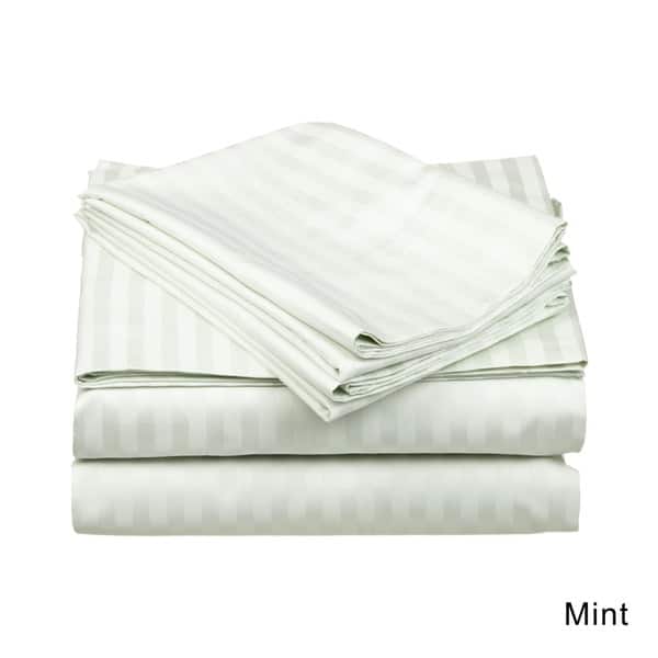 Tremendous Bedding Sheets 6 PCs Deep PKT Organic Cotton Olympic Queen All Stripe
